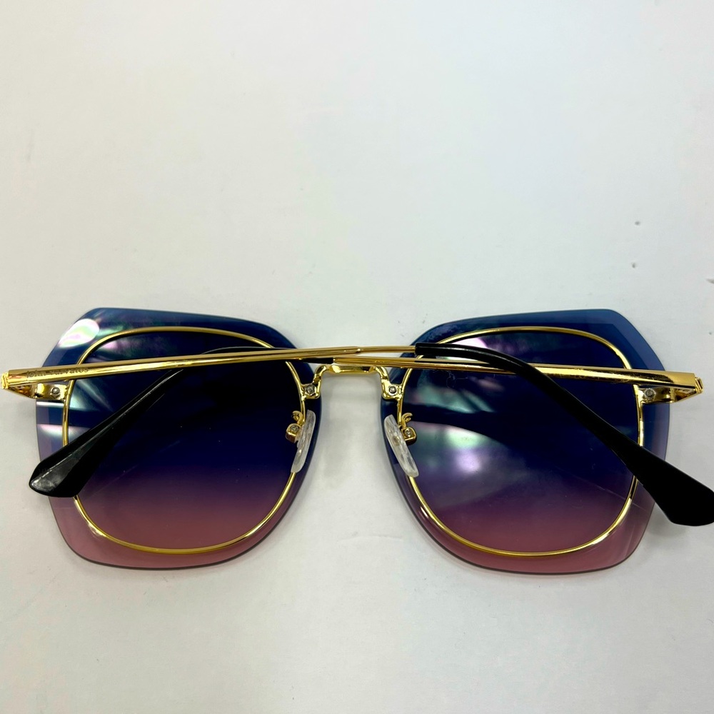 JOHN VARVANTOS LADIES GOLD METAL SUNGLASSES - Picture 11 of 11